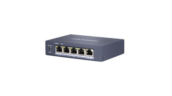 POE SWITCH 4PORT, DS-3E0505HP-E